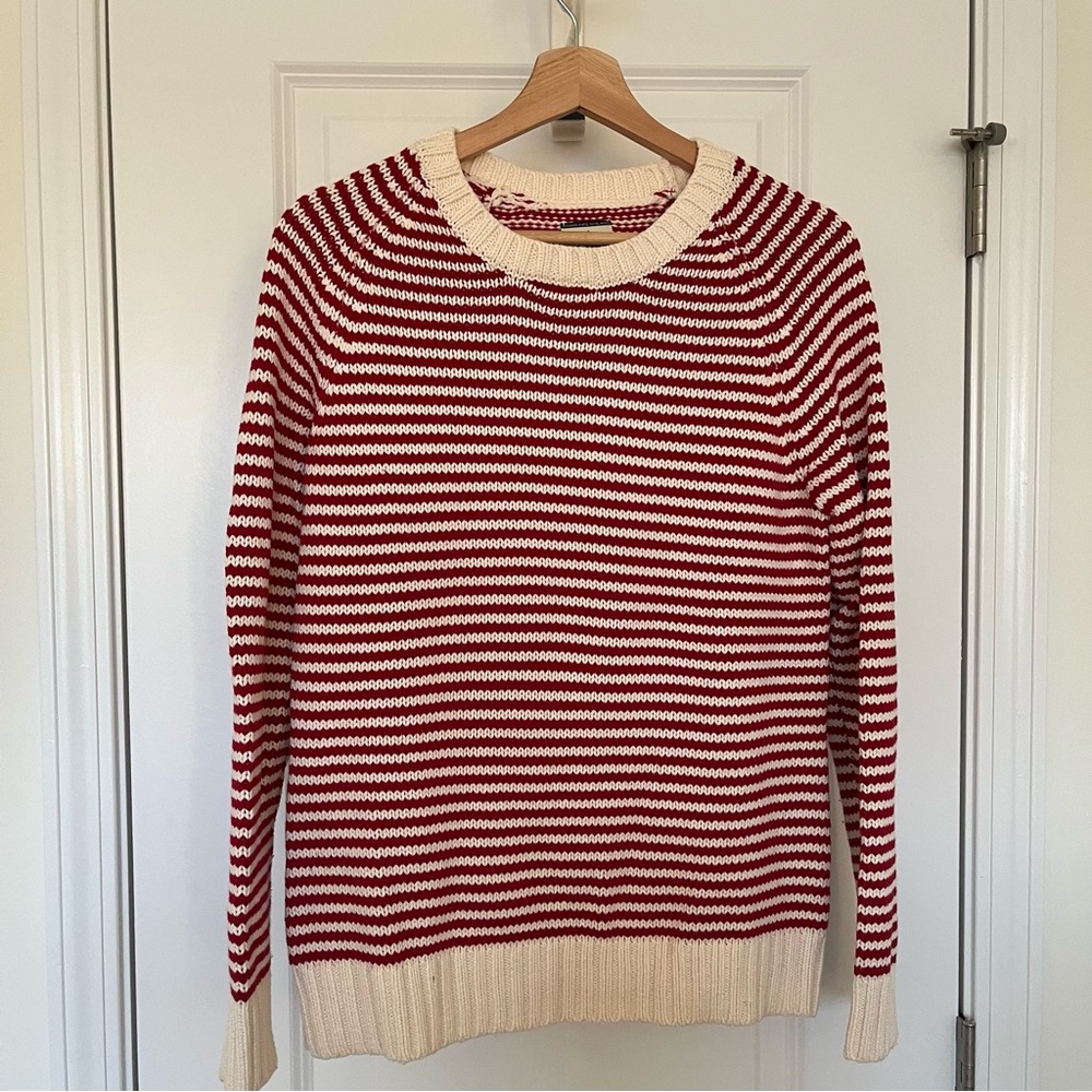 Red and White Striped GH Bass & Co Sweater
